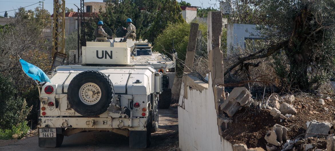 A UNIFIL patrol in southern Lebanon.