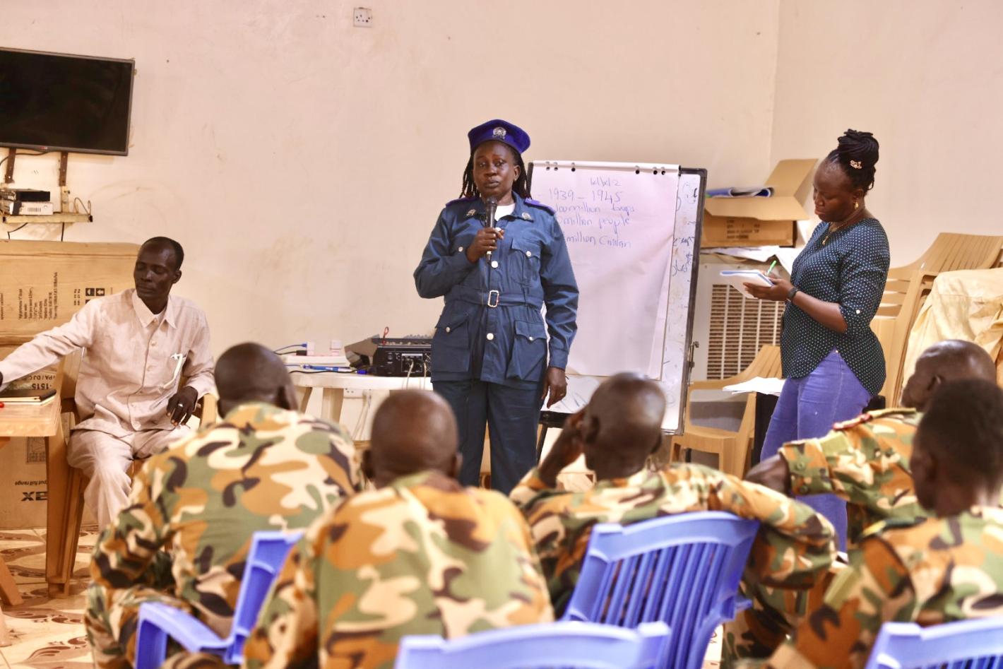 UN Peacekeeping UNMISS South Sudan disarmament military civilian dialogue Warrap