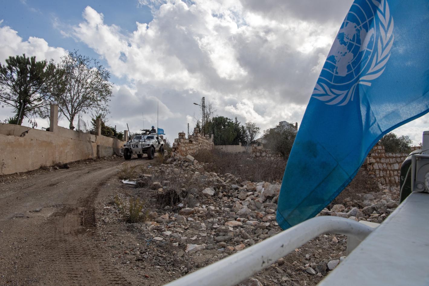 UNIFIL patol in south Lebanon