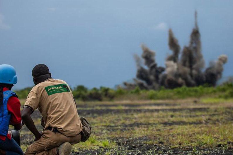 إزالة الألغام في جمهورية الكونغو الديمقراطية